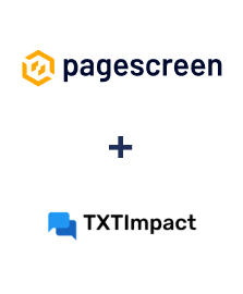 Integration of Pagescreen and TXTImpact