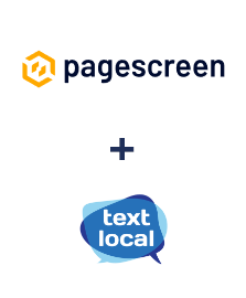 Integration of Pagescreen and Textlocal