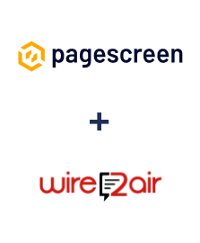 Integration of Pagescreen and Wire2Air