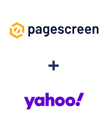 Integration of Pagescreen and Yahoo!