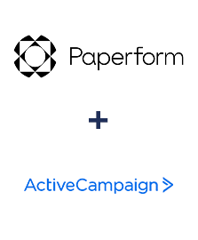 Integration of Paperform and ActiveCampaign