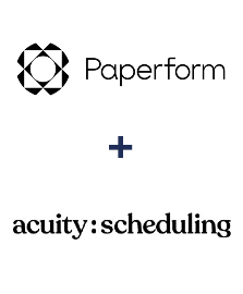 Integration of Paperform and Acuity Scheduling