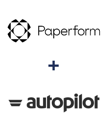 Integration of Paperform and Autopilot