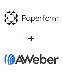 Integration of Paperform and AWeber