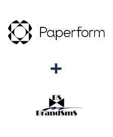 Integration of Paperform and BrandSMS 