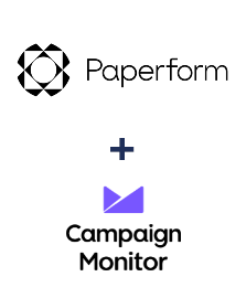 Integration of Paperform and Campaign Monitor