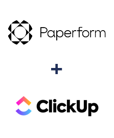 Integration of Paperform and ClickUp