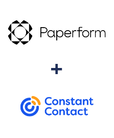 Integration of Paperform and Constant Contact