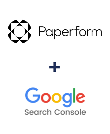 Integration of Paperform and Google Search Console