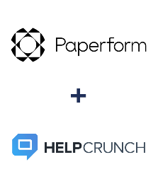 Integration of Paperform and HelpCrunch