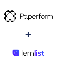 Integration of Paperform and Lemlist