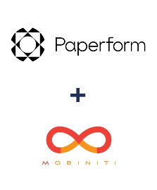 Integration of Paperform and Mobiniti