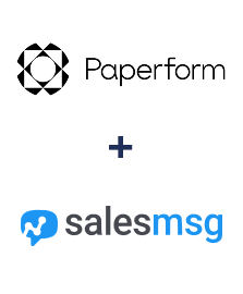 Integration of Paperform and Salesmsg