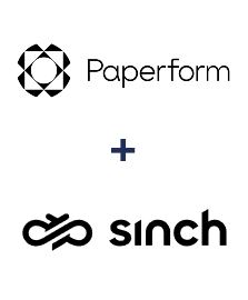Integration of Paperform and Sinch