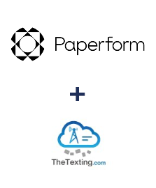 Integration of Paperform and TheTexting
