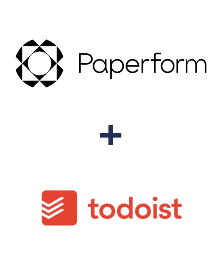 Integration of Paperform and Todoist