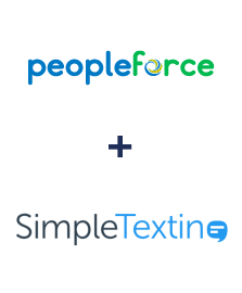 Integration of PeopleForce and SimpleTexting