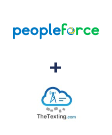 Integration of PeopleForce and TheTexting