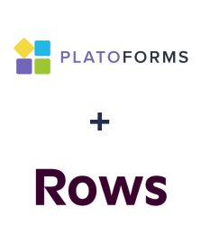 Integration of PlatoForms and Rows