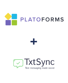Integration of PlatoForms and TxtSync