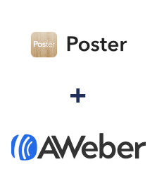 Integration of Poster and AWeber