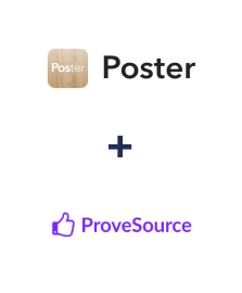 Integration of Poster and ProveSource