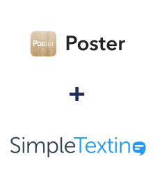 Integration of Poster and SimpleTexting