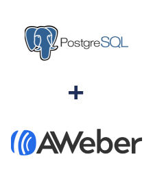 Integration of PostgreSQL and AWeber