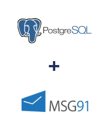 Integration of PostgreSQL and MSG91