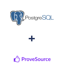Integration of PostgreSQL and ProveSource