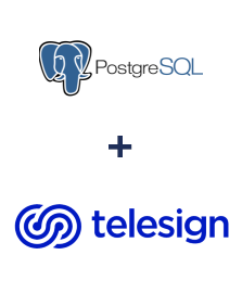 Integration of PostgreSQL and Telesign