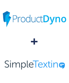 Integration of ProductDyno and SimpleTexting