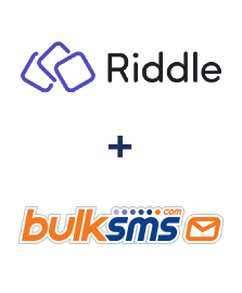 Integration of Riddle and BulkSMS