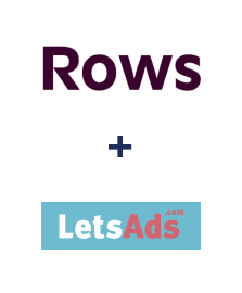 Integration of Rows and LetsAds