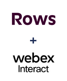 Integration of Rows and Webex Interact