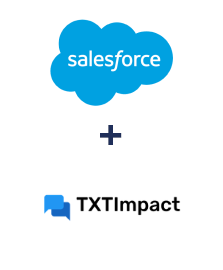 Integration of Salesforce CRM and TXTImpact