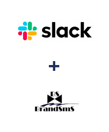 Integration of Slack and BrandSMS 