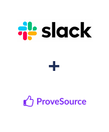 Integration of Slack and ProveSource