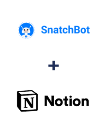 Integration of SnatchBot and Notion