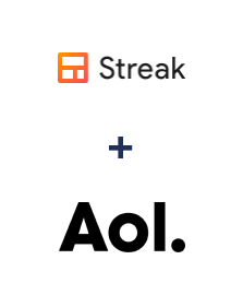 Integration of Streak and AOL