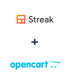 Integration of Streak and Opencart