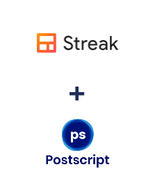 Integration of Streak and Postscript