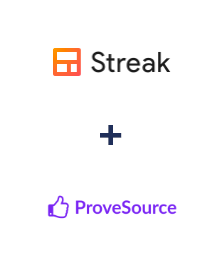 Integration of Streak and ProveSource