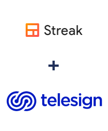 Integration of Streak and Telesign