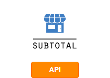 Integration Subtotal with other systems by API