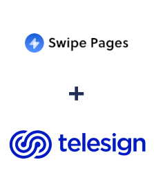 Integration of Swipe Pages and Telesign