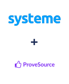 Integration of Systeme.io and ProveSource