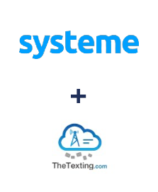 Integration of Systeme.io and TheTexting