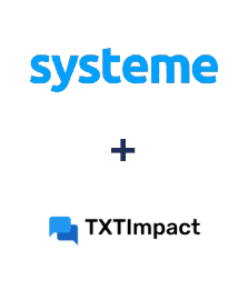 Integration of Systeme.io and TXTImpact