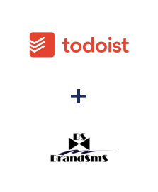 Integration of Todoist and BrandSMS 
